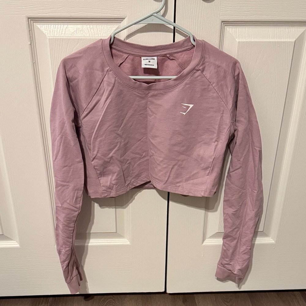 Gymshark Mauve Long Sleeve Crop Top